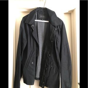 Black. Medium. Banana Republic zip/snap jacket.